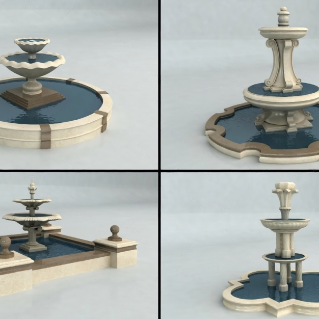 喷泉3D模型